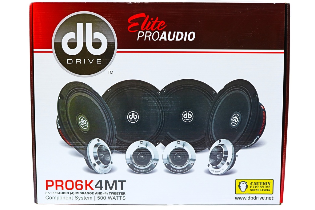 SET DE MEDIOS 6.5" DB DRIVE PRO6K4MT