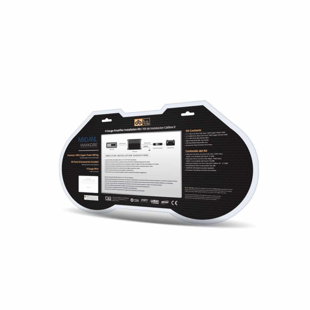 KIT DE INSTALACION #0 DB DRIVE 100% COBRE MX0 ANL