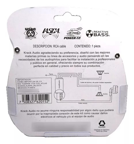 RCA 3.6 M KRACK KR-12FT