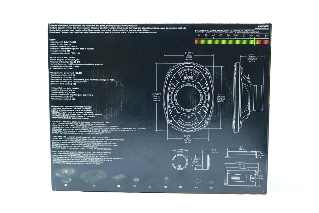 SET DE MEDIOS 6X9" KICKER CSS69