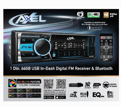 ESTEREO AXEL 1 DIN AXEL-011