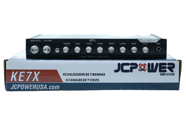 ECUALIZADOR 7 BANDAS JC POWER KE7X