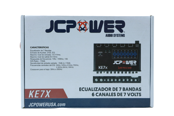 ECUALIZADOR 7 BANDAS JC POWER KE7X