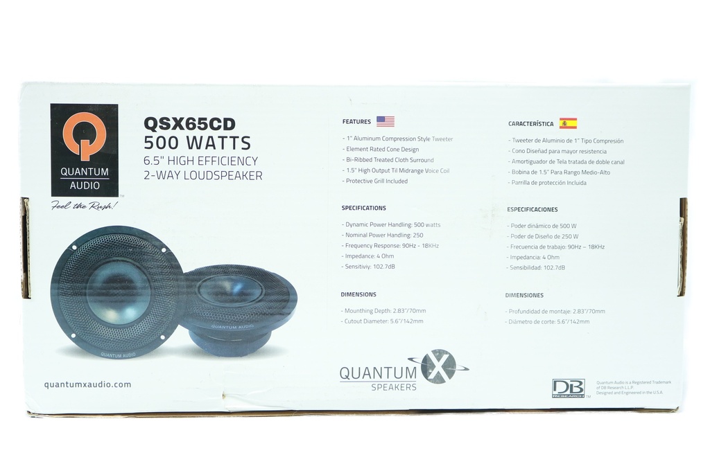MEDIO RANGO 6.5" QUANTUM AUDIO QSX65CD