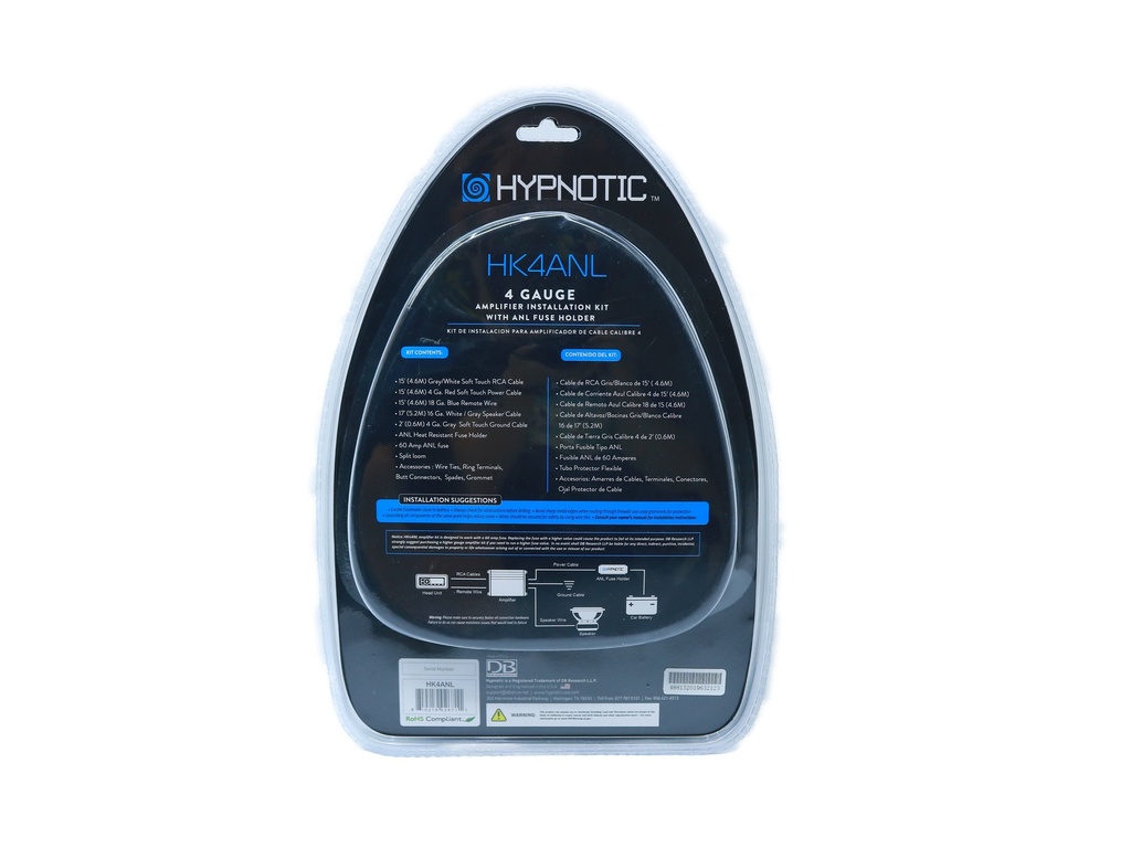 KIT DE INSTALACION #4 HYPNOTIC HK4ANL