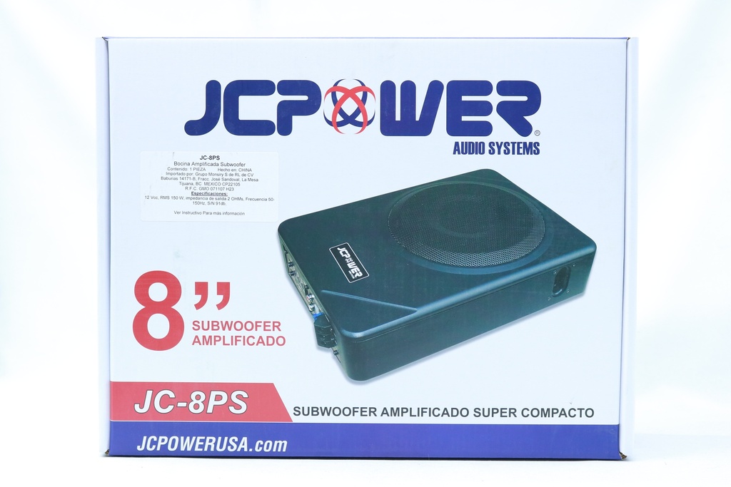 SUBWOOFER AMPLIFICADO 8" JC POWER JC-8PS