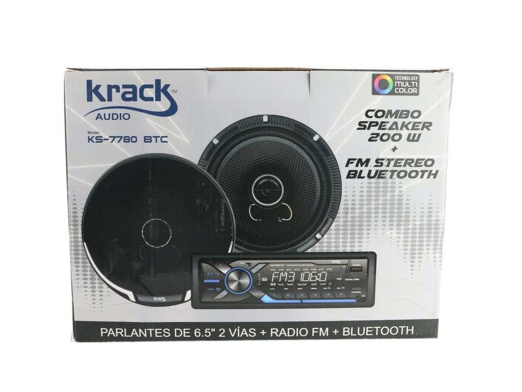 COMBO ESTEREO CON BOCINAS KRACK KS-7780 BTC
