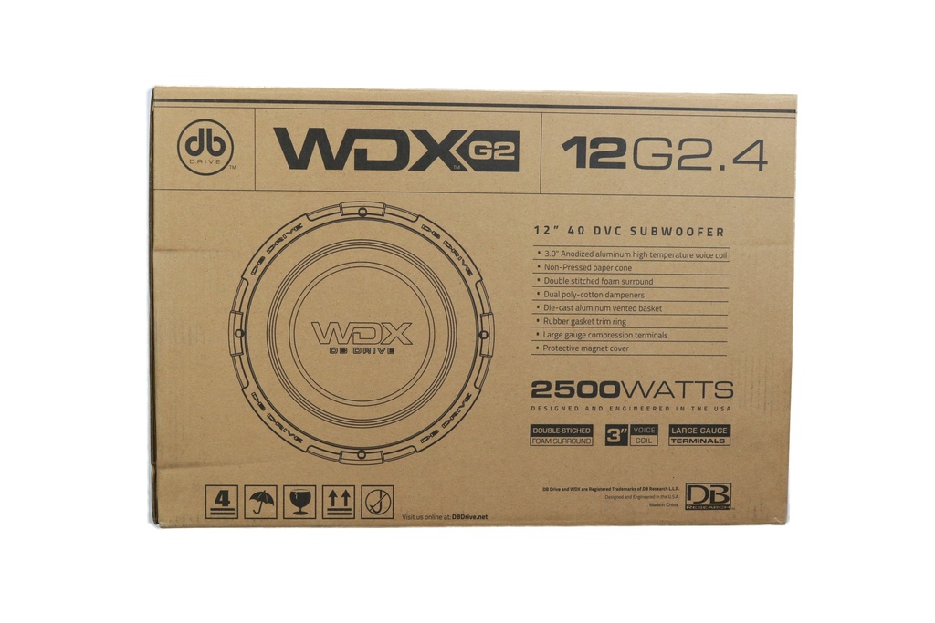 SUBWOOFER 12" DB DRIVE WDX12G2.4