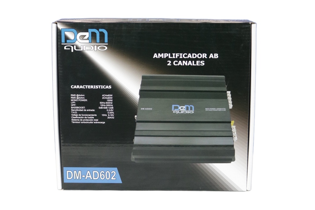 AMPLIFICADOR 2 CH DEM AUDIO DM-AD602