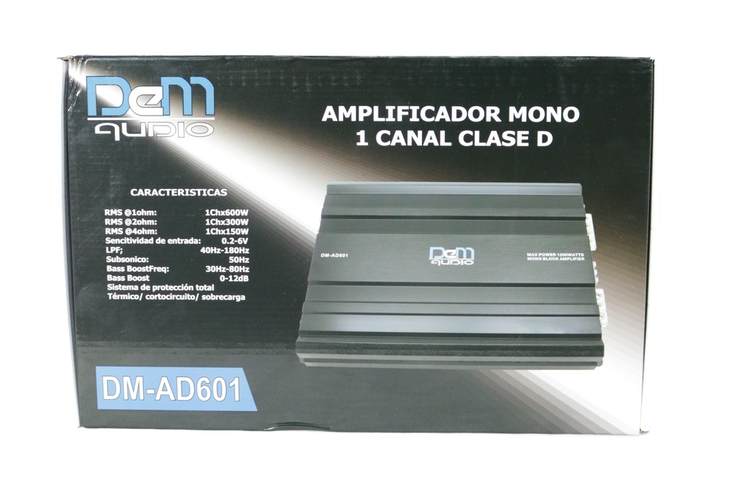 AMPLIFICADOR 1 CH DEM AUDIO DM-AD601