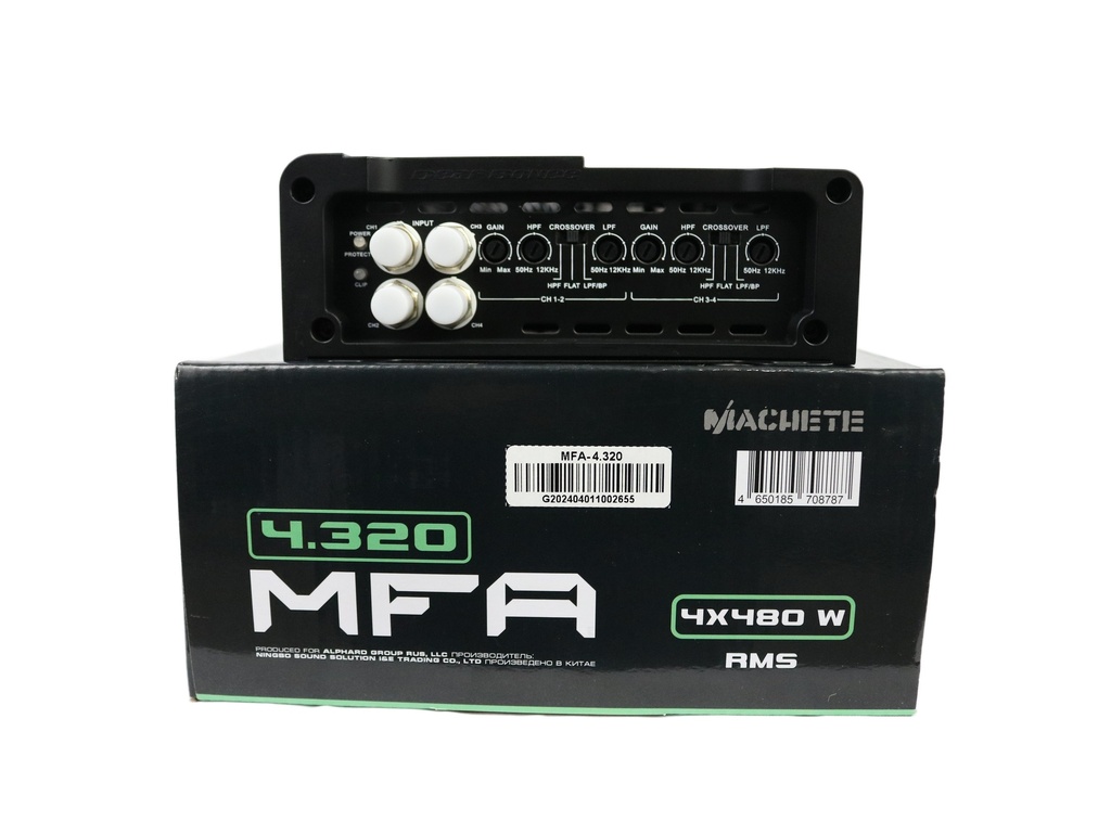 AMPLIFICADOR 4 CH DEAF BONCE MACHETE MFA-4.320