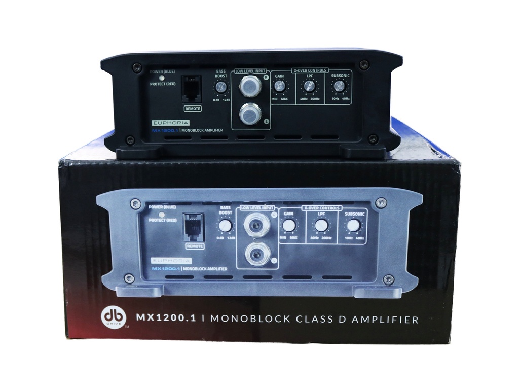 AMPLIFICADOR 1CH EUPHORIA DB DRIVE MX1200.1