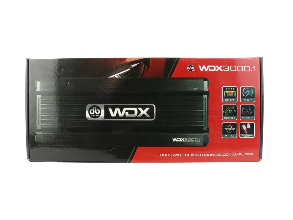 AMPLIFICADOR 1CH DB DRIVE WDX3000.1