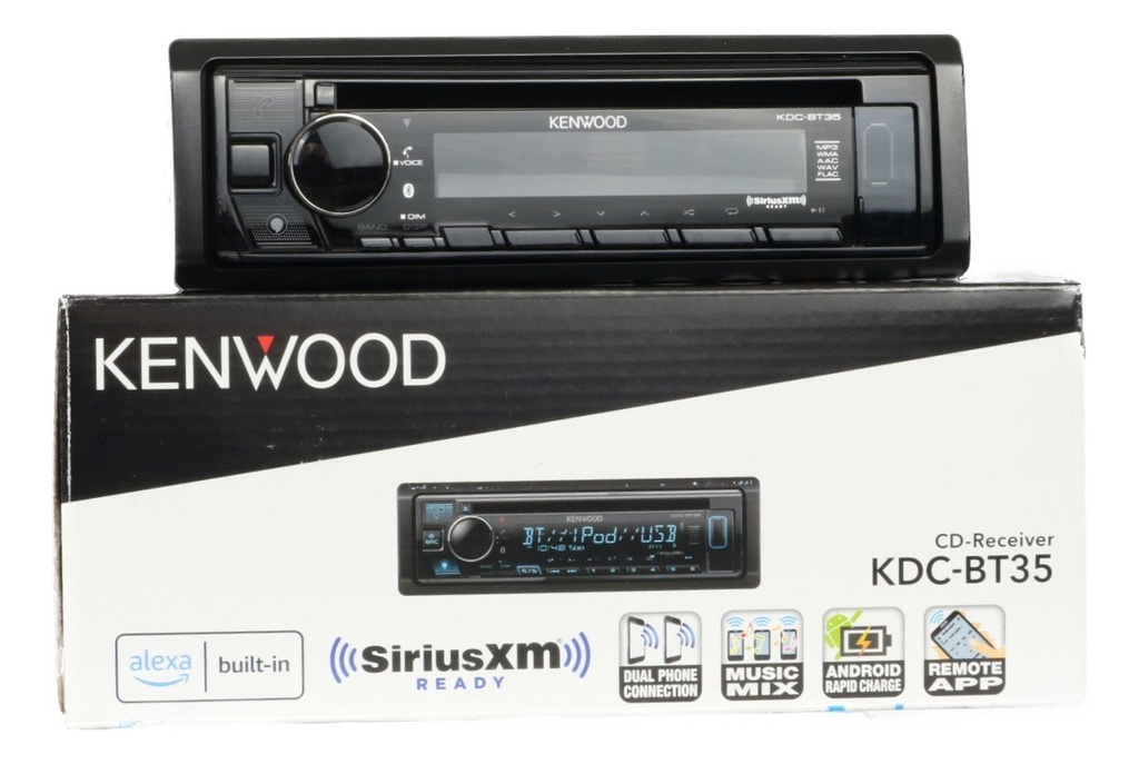 Autoestéreo Receptor Cd Kenwood Kdc-bt35 Alexa Spotify Bt