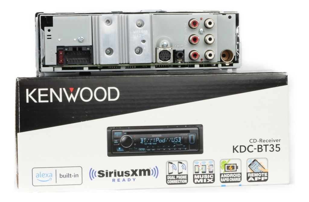 Autoestéreo Receptor Cd Kenwood Kdc-bt35 Alexa Spotify Bt