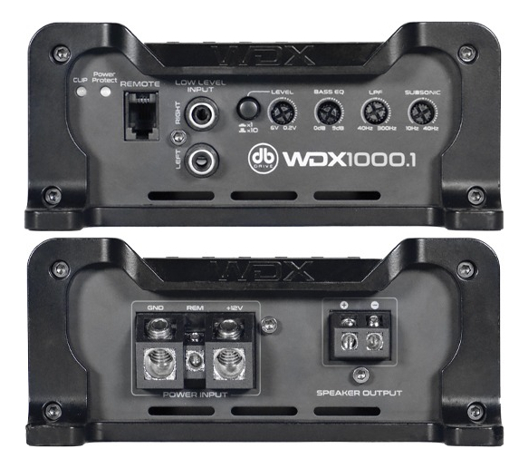 Amplificador De Audio Para Automóvil Db Drive Wdx1000.1 Wdx Series Clase D Monoblock 1 Canal 1000 Watts Color Negro