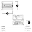 Amplificador De Audio Para Automóvil Db Drive Wdx1000.1 Wdx Series Clase D Monoblock 1 Canal 1000 Watts Color Negro