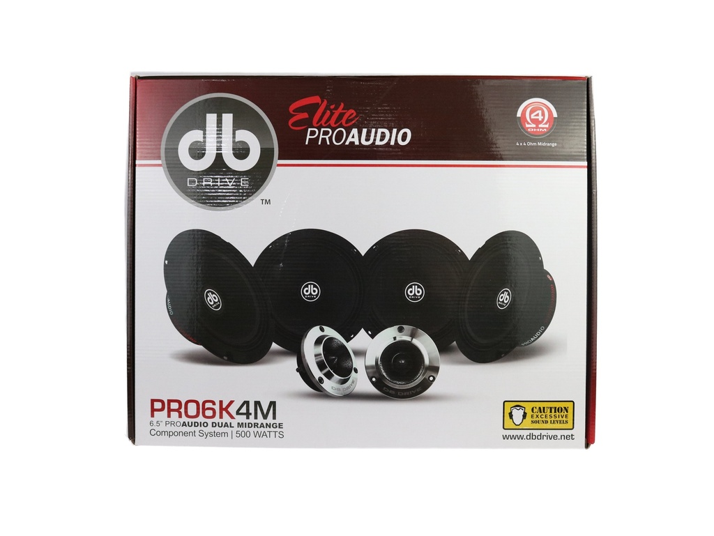 SET DE MEDIOS 6.5" DB DRIVE PRO6K4M