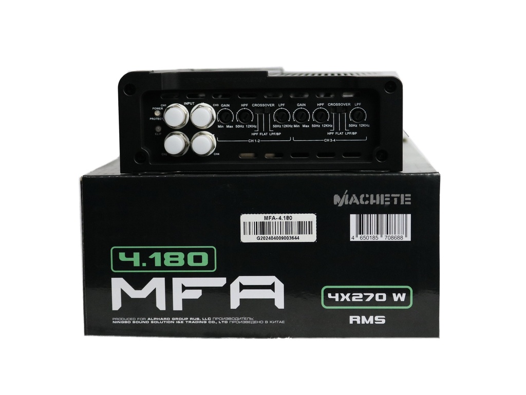 AMPLIFICADOR 4 CH DEAF BONCE MACHETE MFA-4.180