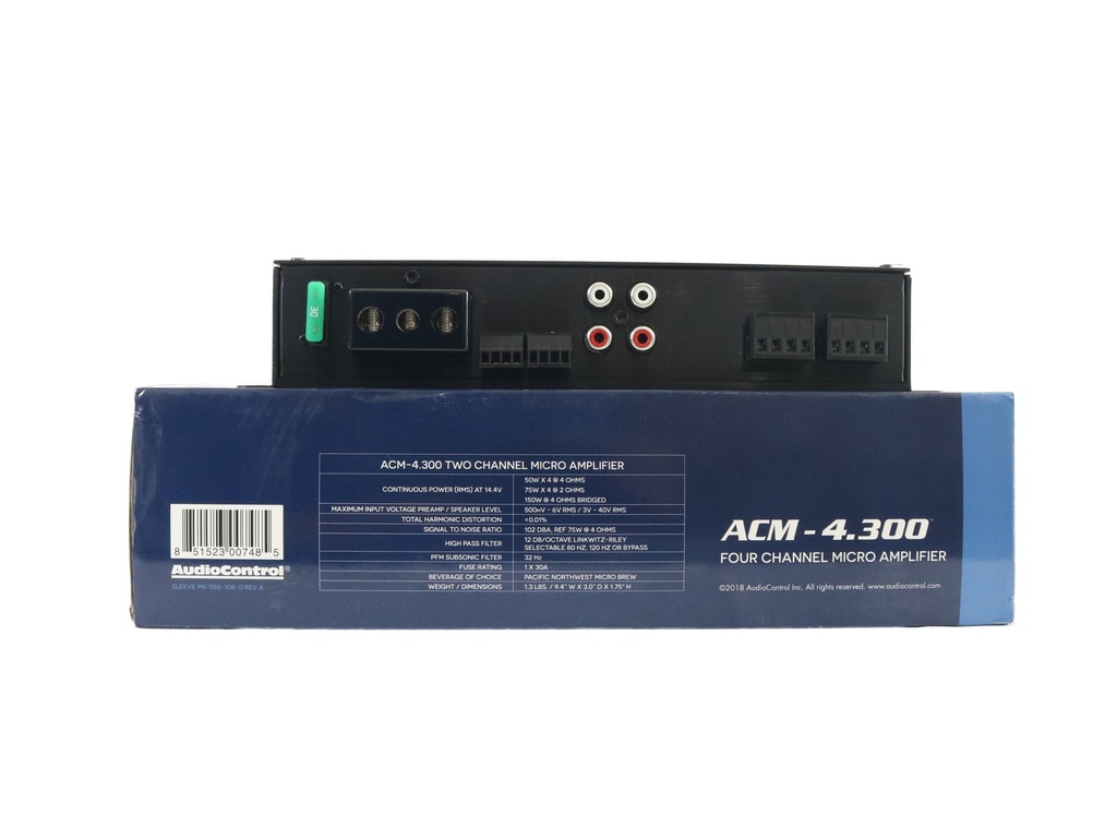 AMPLIFICADOR 4 CH AUDIO CONTROL ACM-4.300