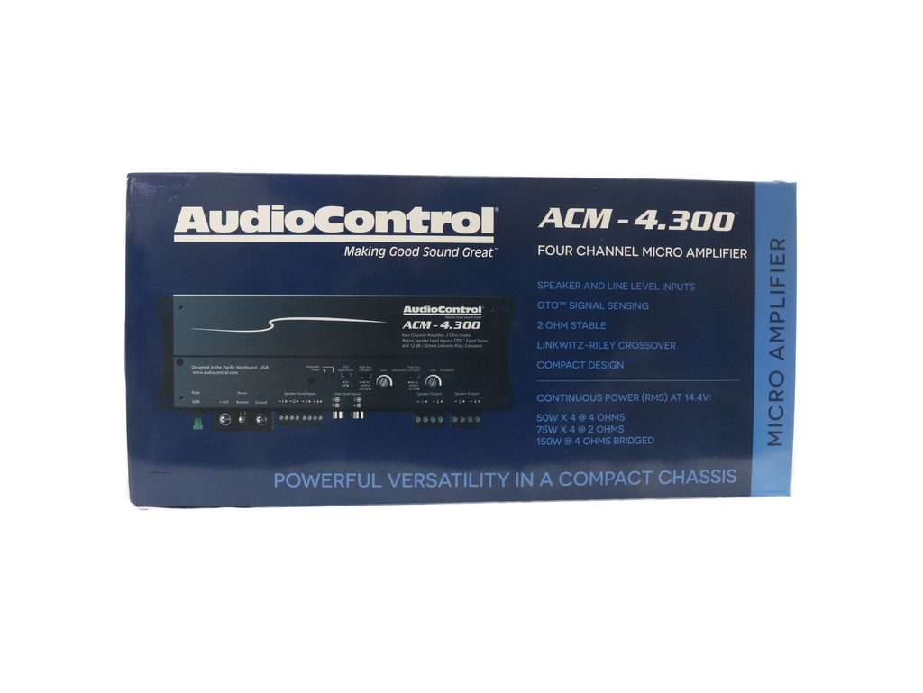 AMPLIFICADOR 4 CH AUDIO CONTROL ACM-4.300