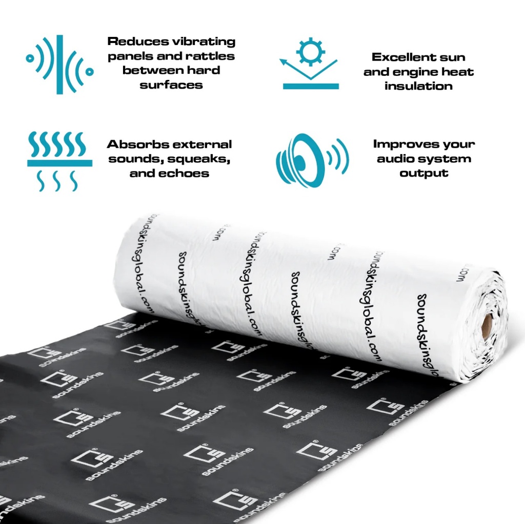 INSONORIZANTE BUTILO, ALUMINIO Y ESPONJA ACUSTICA SOUNDSKINS SSPRO-1