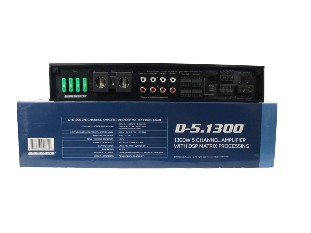 AMPLIFICADOR 5 CH AUDIO CONTROL D-5.1300