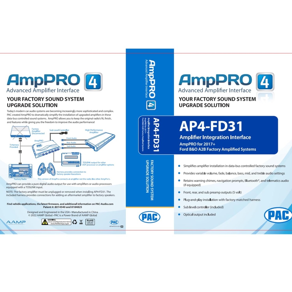 INTERFAZ AMPLIFICADOR ORIGINAL PAC AP4-FD31