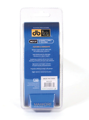 RCA 15 CM "Y" 2 HEMBRAS 1 MACHO DB LINK MAXKORE MGY2F
