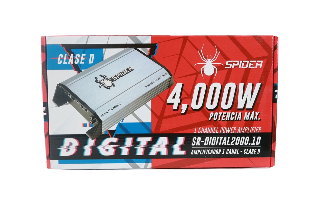 AMPLIFICADOR 1 CH SPIDER SR-DIGITAL 2000.1D