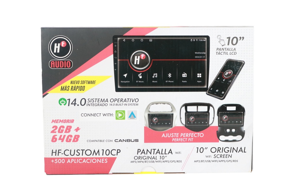 PANTALLA 10" HF AUDIO HF-CUSTOM10CP