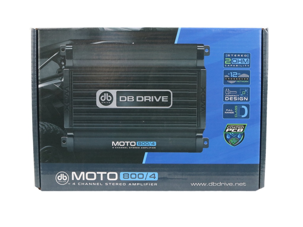 AMPLIFICADOR 4 CH DB DRIVE MARINO MOTO400/4