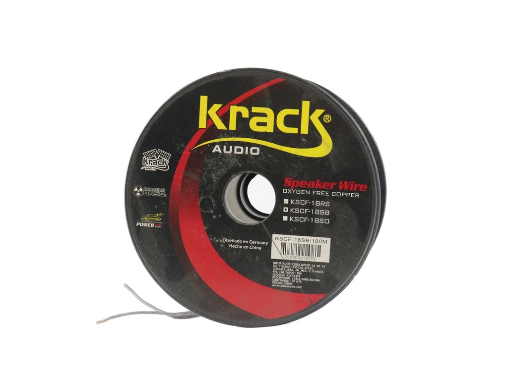 CABLE PARA BOCINA #18 KRACK KSCF-18SB