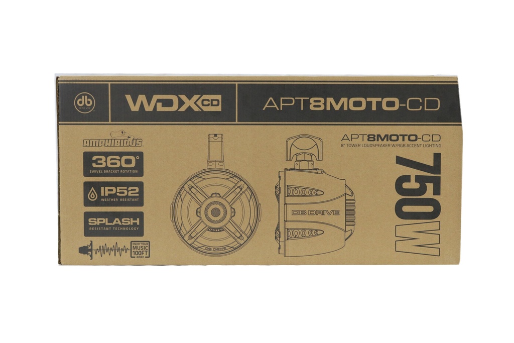 BAZOOKAS 8" MARINAS CON DRIVER DB DRIVE APT8MOTO-CD