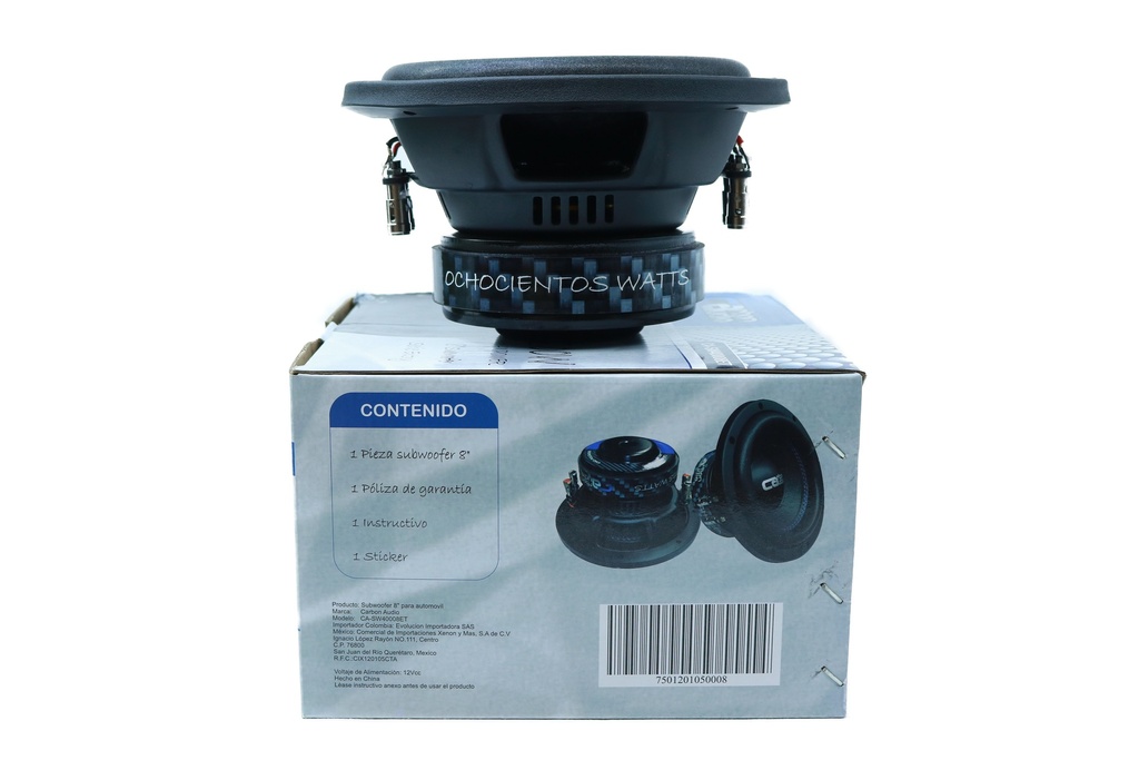 SUBWOOFER 8" CARBON AUDIO CA-SW40008ET