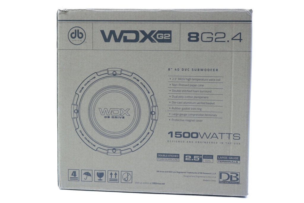 SUBWOOFER 8" DB DRIVE WDXG2 8G2.4