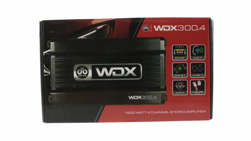 AMPLIFICADOR 4CH DB DRIVE WDX300.4
