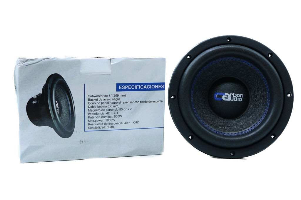 SUBWOOFER 8" CARBON AUDIO 1000W CA-SW50008PR