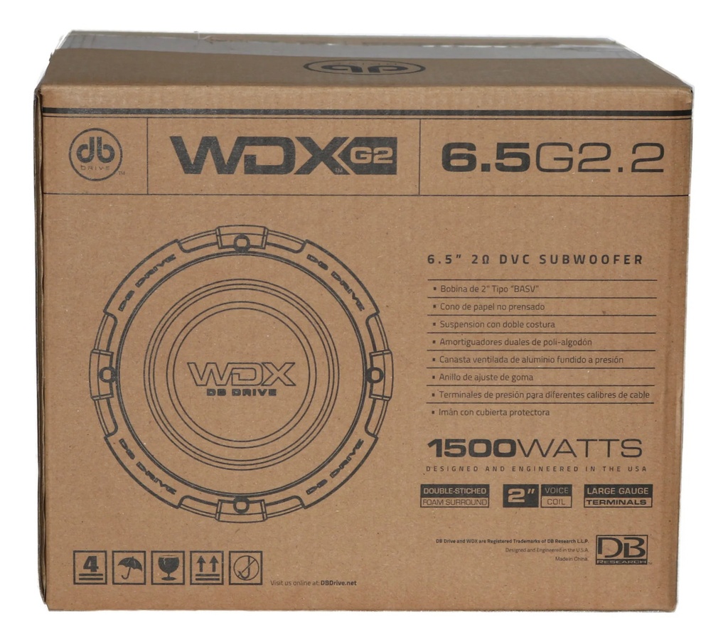 SUBWOOFER 6.5" DB DRIVE WDX6.5G2.2