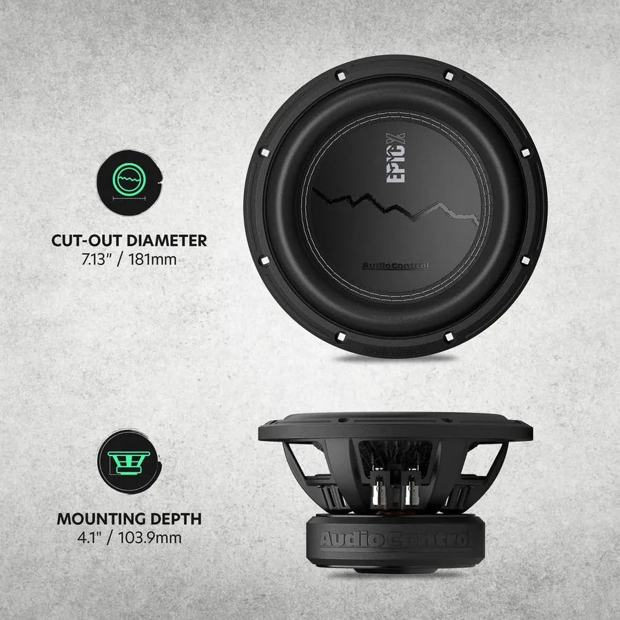SUBWOOFER 8" AUDIO CONTROL EPICX8D4 