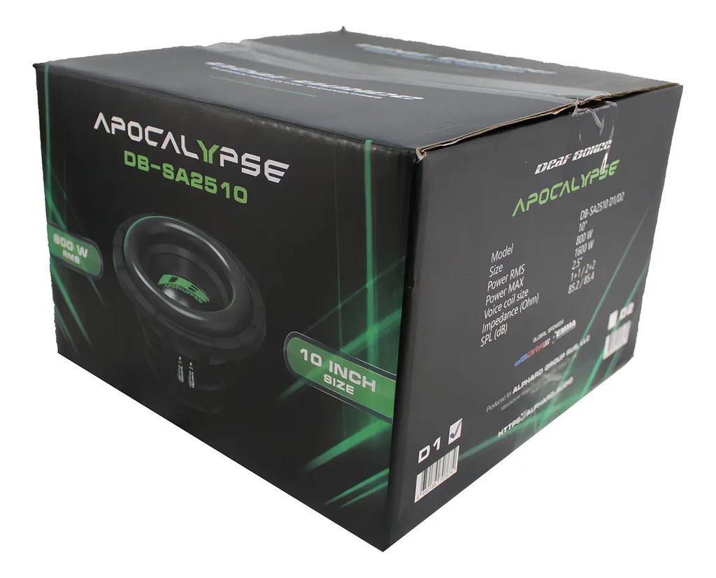 SUBWOOFER 10" DEAF BONCE APOCALYPSE DB-SA2510 D1