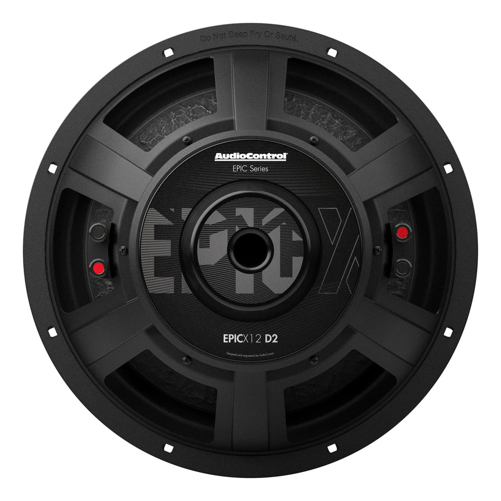 Subwoofer 12  Audiocontrol Epicx12d2 500w Rms 2 Ohms Potente Negro