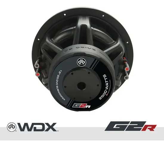 Subwoofer Db Drive Wdx12g2r.2 12 PuLG 2500w Máx 2 Ohms Negro
