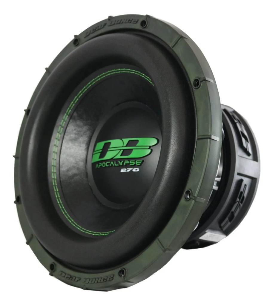 Apocalypse Db-sa272 12  Subwoofer - Potencia 3000w Máx Audio Negro Y Verde