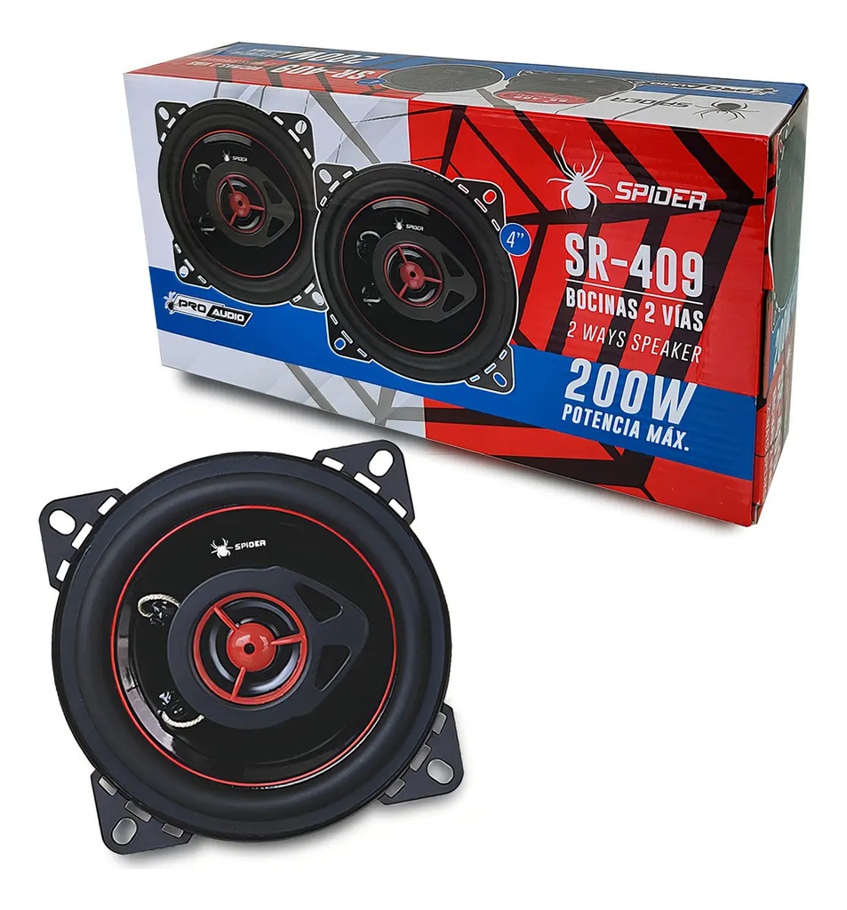 BOCINAS 4" SPIDER SR-409