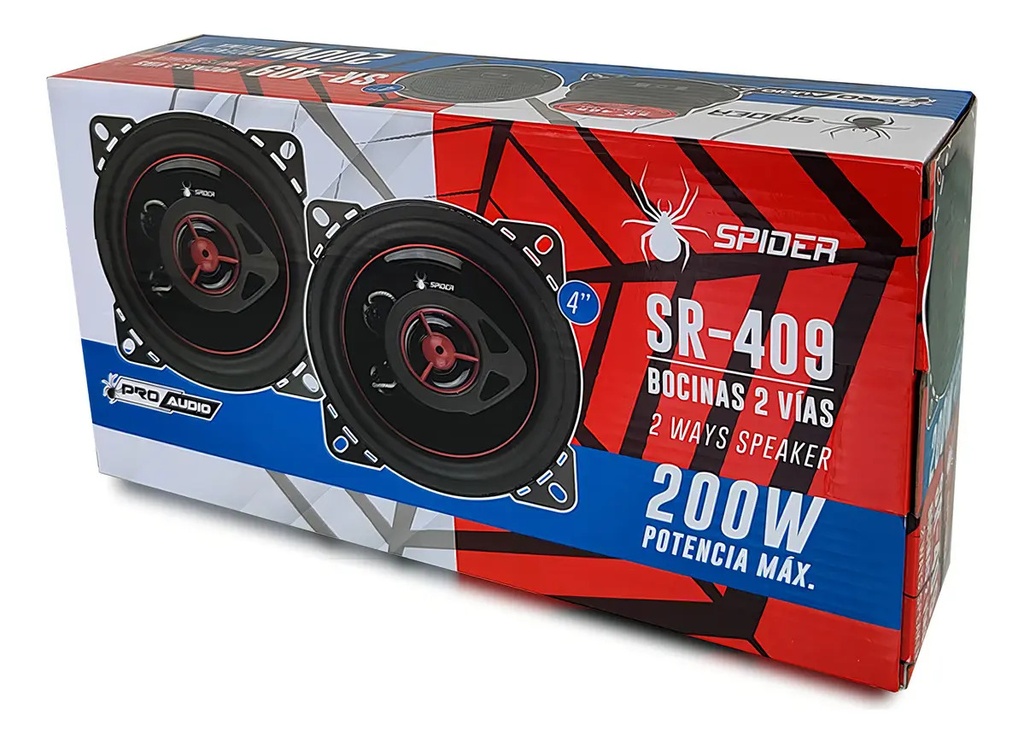 BOCINAS 4" SPIDER SR-409