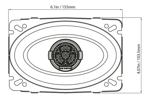BOCINAS 4X6" DB DRIVE S46
