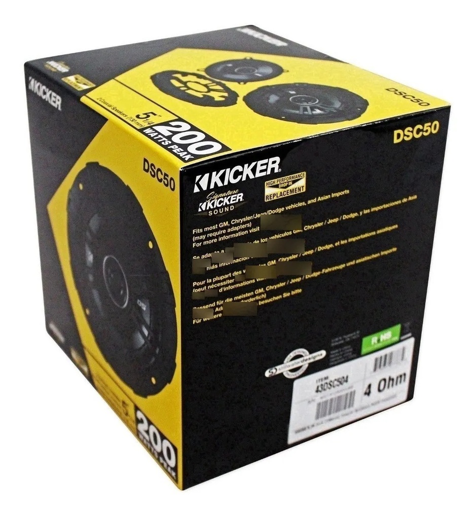 BOCINAS 5.25" KICKER DSC50