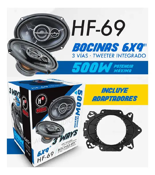 BOCINAS 6X9" HF AUDIO HF-69