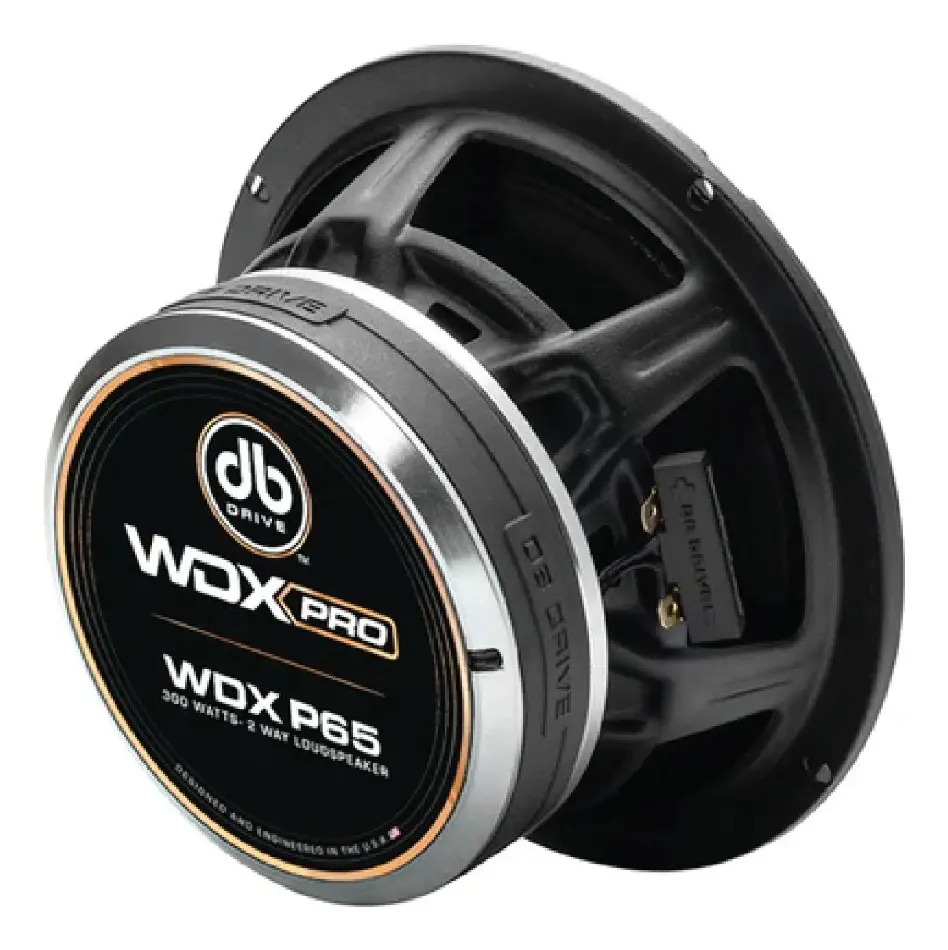 Bocinas Wdx P65 6.5 Pulgadas 200w Rms 2 Vías Audio Sql Negro